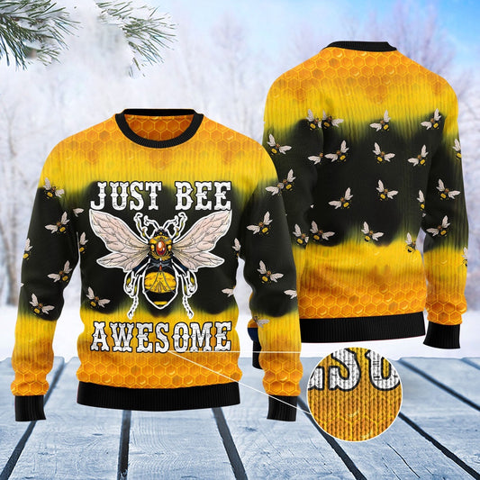 Bee Tie Dye Ugly Christmas Sweater, Funny Xmas Sweater, Sweater Xmas