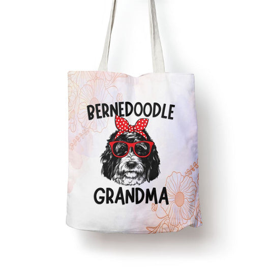 Bernedoodle Grandma Bernedoodle Dog Nana Mothers Day Tote Bag, Women Tote Bag, Canvas Tote Bag, Printed Tote Bag