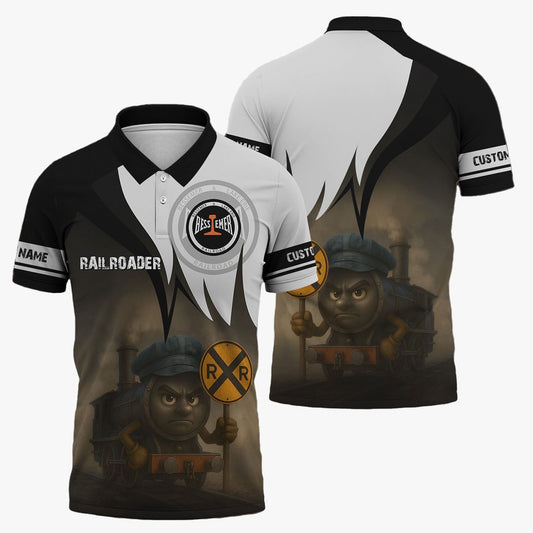 Bessemer And Lake Erie Railroad Polo Shirt, Angry Train Polo Shirt, Gift Idea For Train Lover