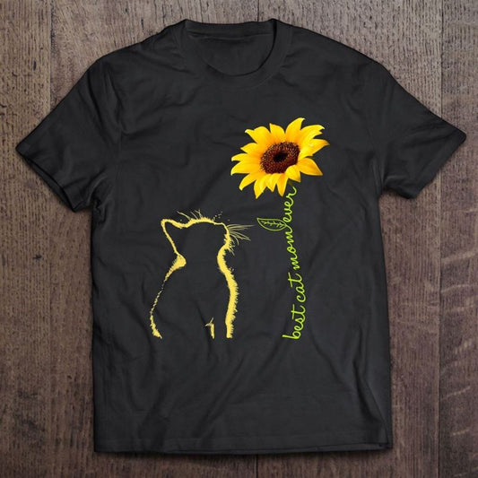 Best Cat Mom Ever Sunflower Mother's Day Gifts For Cat Lover T Shirt, Mother's Day Shirt, Gift For Mom, Shirt For Mom