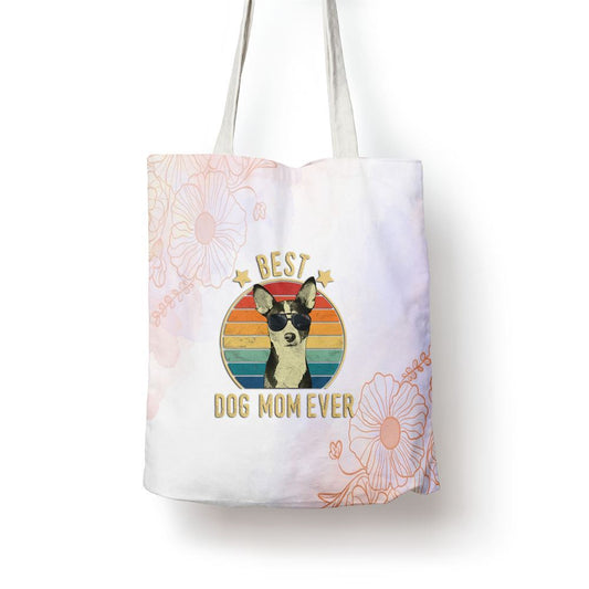 Best Dog Mom Ever Basenjis Mothers Day Gift Pullover Hoodie Tote Bag, Women Tote Bag, Canvas Tote Bag, Printed Tote Bag