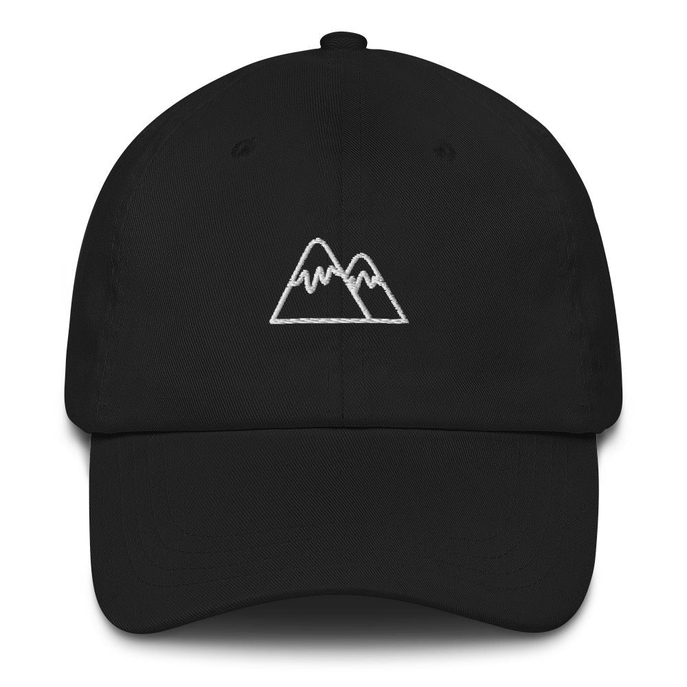 Best Embroidered Hat, 2 Mountains Embroidered Cap, Custom Embroidered Had, Embroidered Christmas Gifts