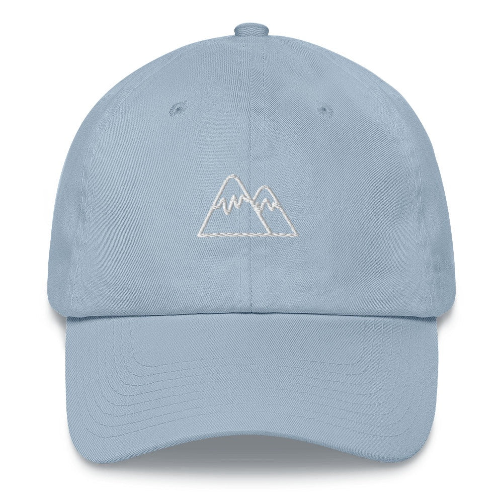 Best Embroidered Hat, 2 Mountains Embroidered Cap, Custom Embroidered Had, Embroidered Christmas Gifts