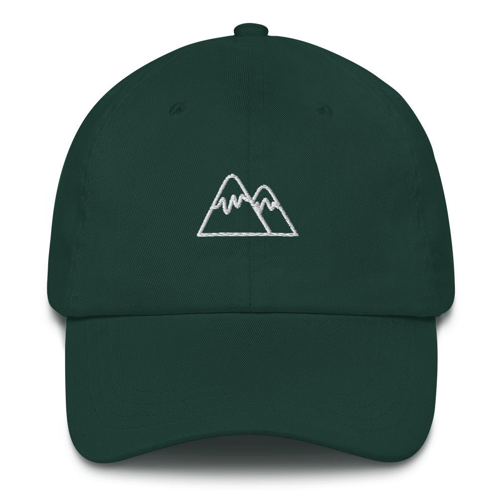 Best Embroidered Hat, 2 Mountains Embroidered Cap, Custom Embroidered Had, Embroidered Christmas Gifts