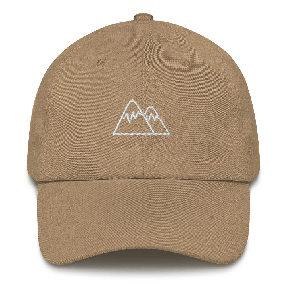 Best Embroidered Hat, 2 Mountains Embroidered Cap, Custom Embroidered Had, Embroidered Christmas Gifts