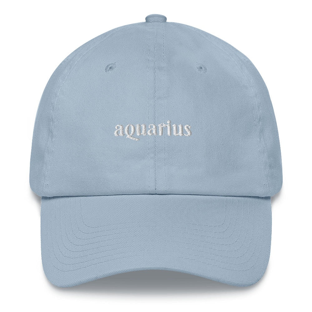 Best Embroidered Hat, Aquarius Zodiac Embroidered Cap, Custom Embroidered Had, Embroidered Christmas Gifts