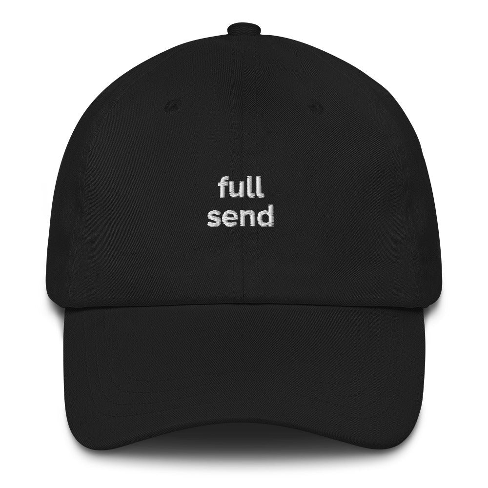 Best Embroidered Hat, Full Send Stylish Embroidered Cap, Custom Embroidered Had, Embroidered Christmas Gifts
