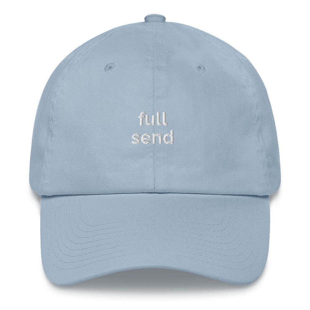 Best Embroidered Hat, Full Send Stylish Embroidered Cap, Custom Embroidered Had, Embroidered Christmas Gifts