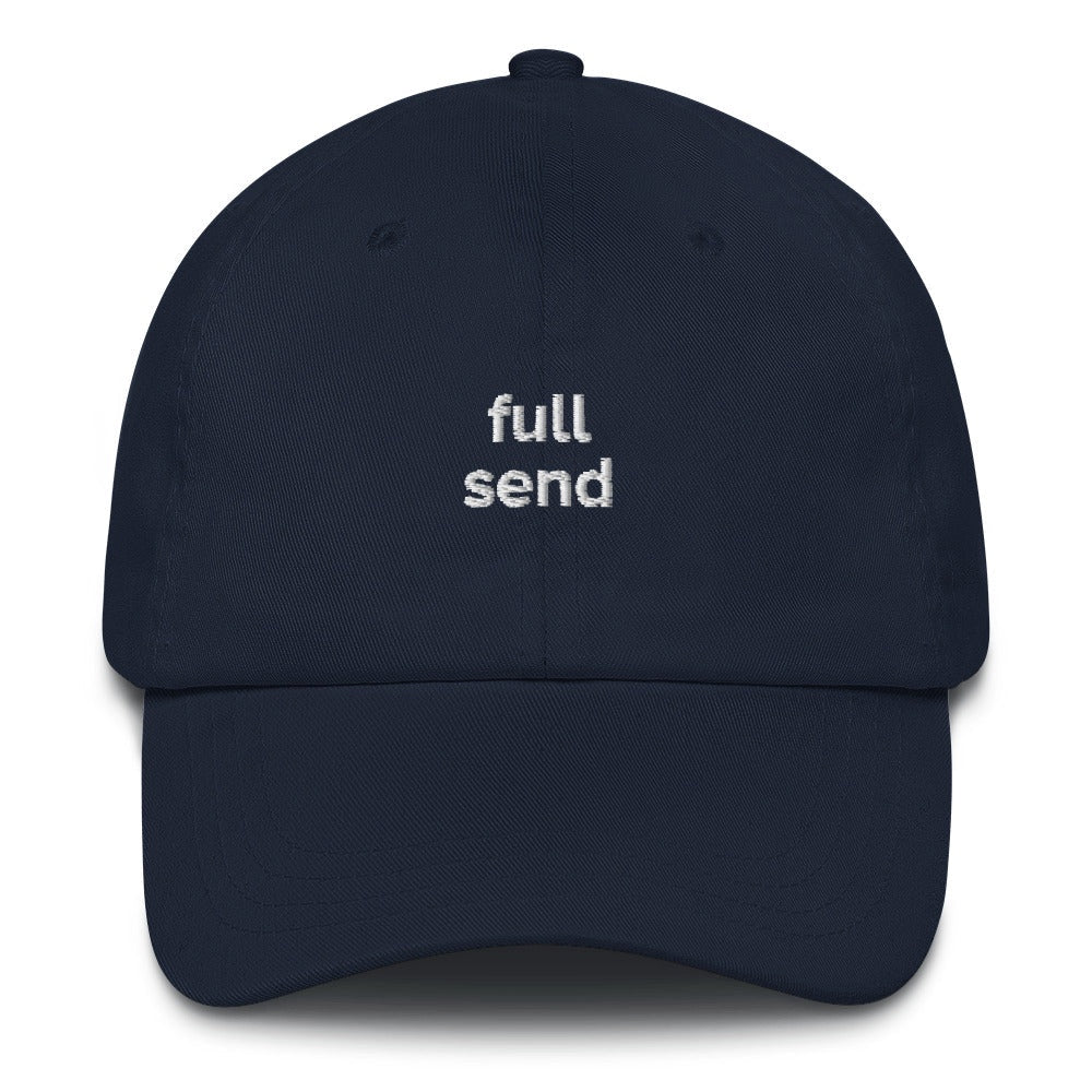 Best Embroidered Hat, Full Send Stylish Embroidered Cap, Custom Embroidered Had, Embroidered Christmas Gifts