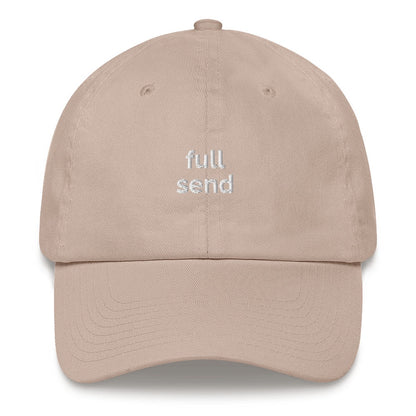 Best Embroidered Hat, Full Send Stylish Embroidered Cap, Custom Embroidered Had, Embroidered Christmas Gifts