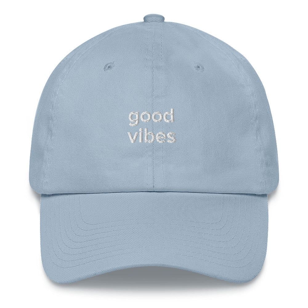 Best Embroidered Hat, Good Vibes Embroidered Cap, Custom Embroidered Had, Embroidered Christmas Gifts