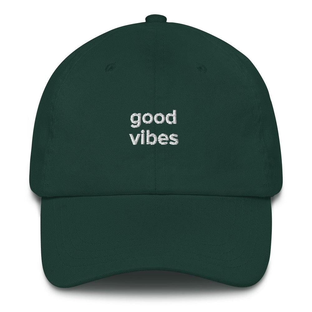 Best Embroidered Hat, Good Vibes Embroidered Cap, Custom Embroidered Had, Embroidered Christmas Gifts