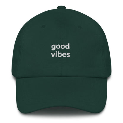 Best Embroidered Hat, Good Vibes Embroidered Cap, Custom Embroidered Had, Embroidered Christmas Gifts