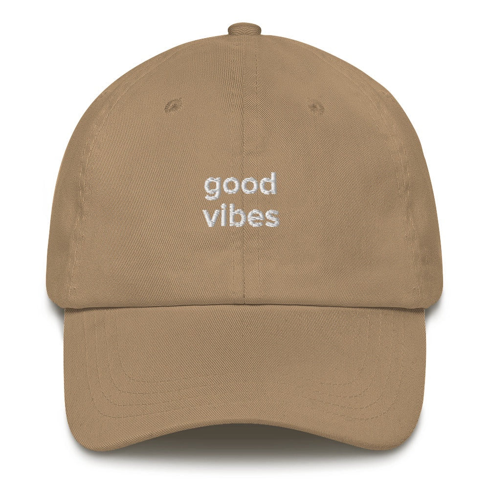 Best Embroidered Hat, Good Vibes Embroidered Cap, Custom Embroidered Had, Embroidered Christmas Gifts