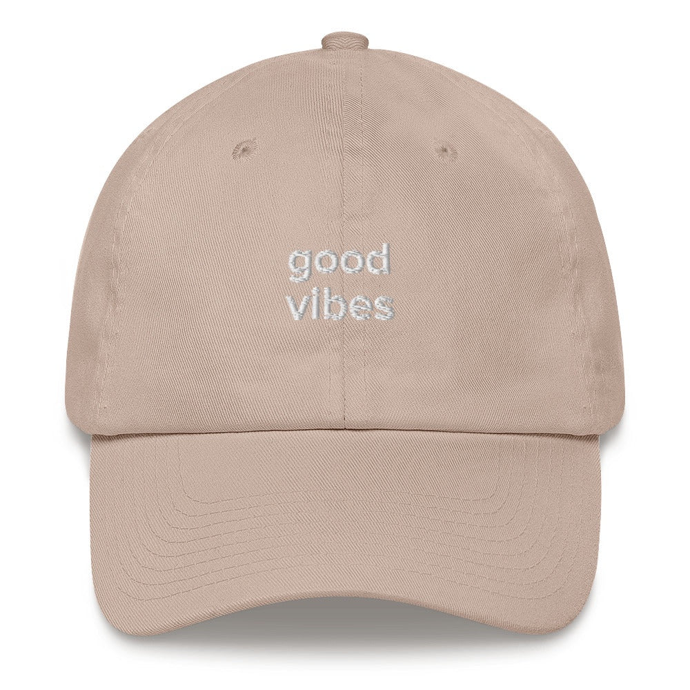 Best Embroidered Hat, Good Vibes Embroidered Cap, Custom Embroidered Had, Embroidered Christmas Gifts