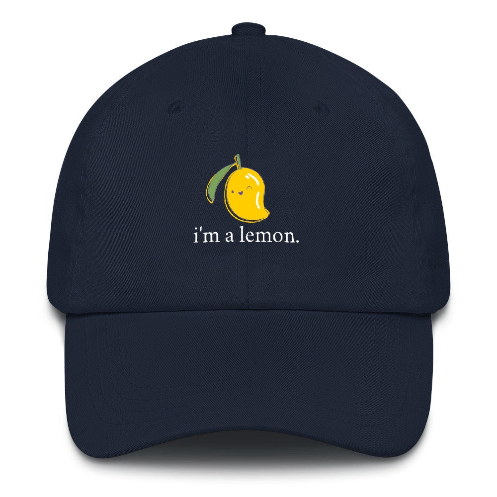 Best Embroidered Hat, I'M A Lemon Embroidered Cap, Custom Embroidered Had, Embroidered Christmas Gifts
