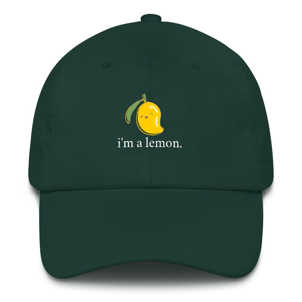 Best Embroidered Hat, I'M A Lemon Embroidered Cap, Custom Embroidered Had, Embroidered Christmas Gifts