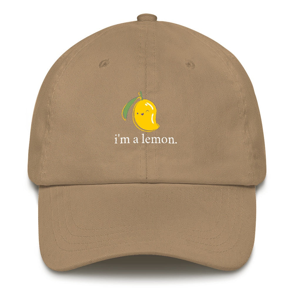 Best Embroidered Hat, I'M A Lemon Embroidered Cap, Custom Embroidered Had, Embroidered Christmas Gifts