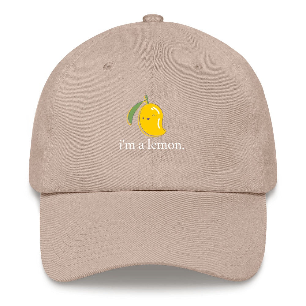 Best Embroidered Hat, I'M A Lemon Embroidered Cap, Custom Embroidered Had, Embroidered Christmas Gifts