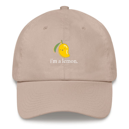 Best Embroidered Hat, I'M A Lemon Embroidered Cap, Custom Embroidered Had, Embroidered Christmas Gifts