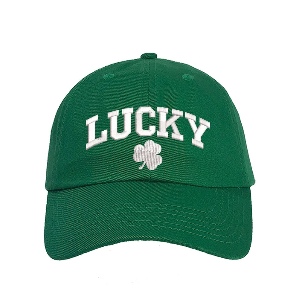 Best Embroidered Hat, Lucky St Patricks Baseball Hat, Custom Embroidered Had, Embroidered Christmas Gifts