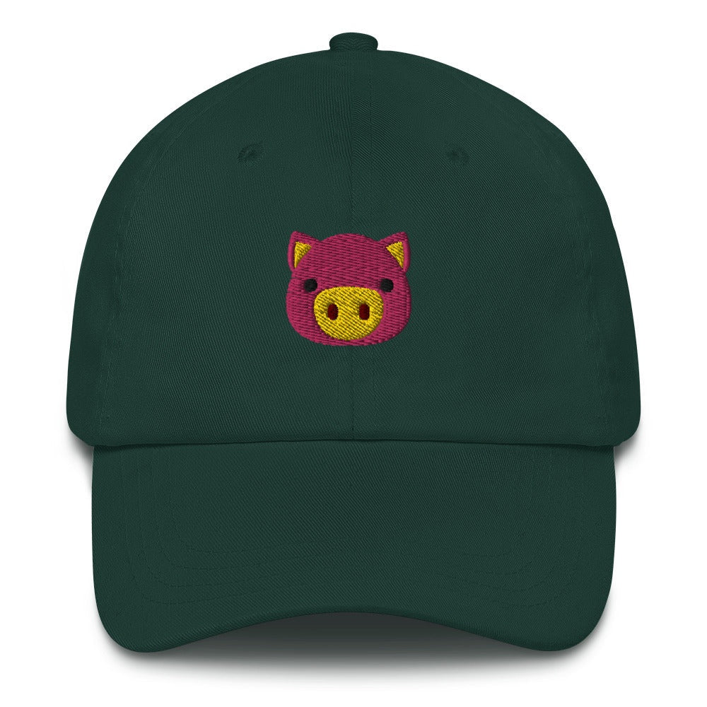 Best Embroidered Hat, Piggy Embroidered Cap, Custom Embroidered Had, Embroidered Christmas Gifts