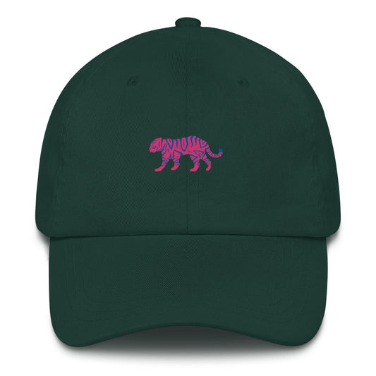 Best Embroidered Hat, Pink Tiger Embroidered Cap, Custom Embroidered Had, Embroidered Christmas Gifts