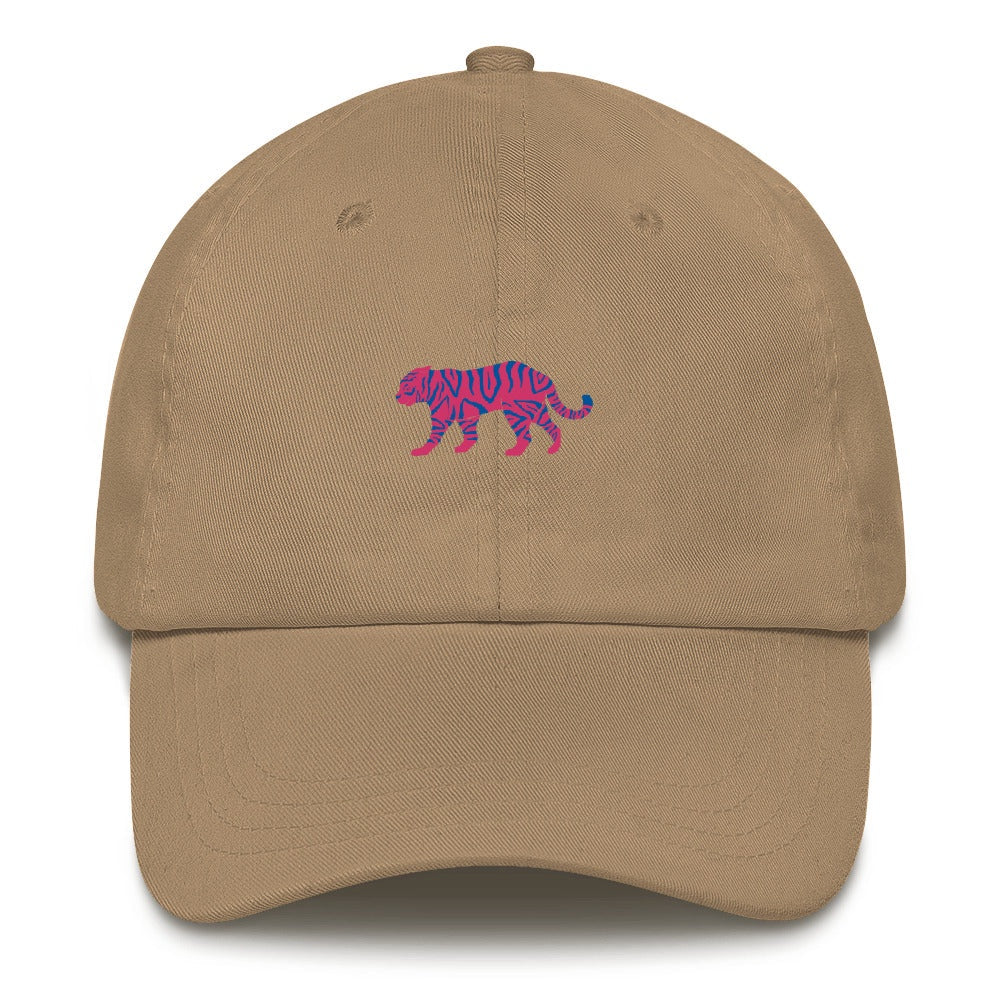 Best Embroidered Hat, Pink Tiger Embroidered Cap, Custom Embroidered Had, Embroidered Christmas Gifts