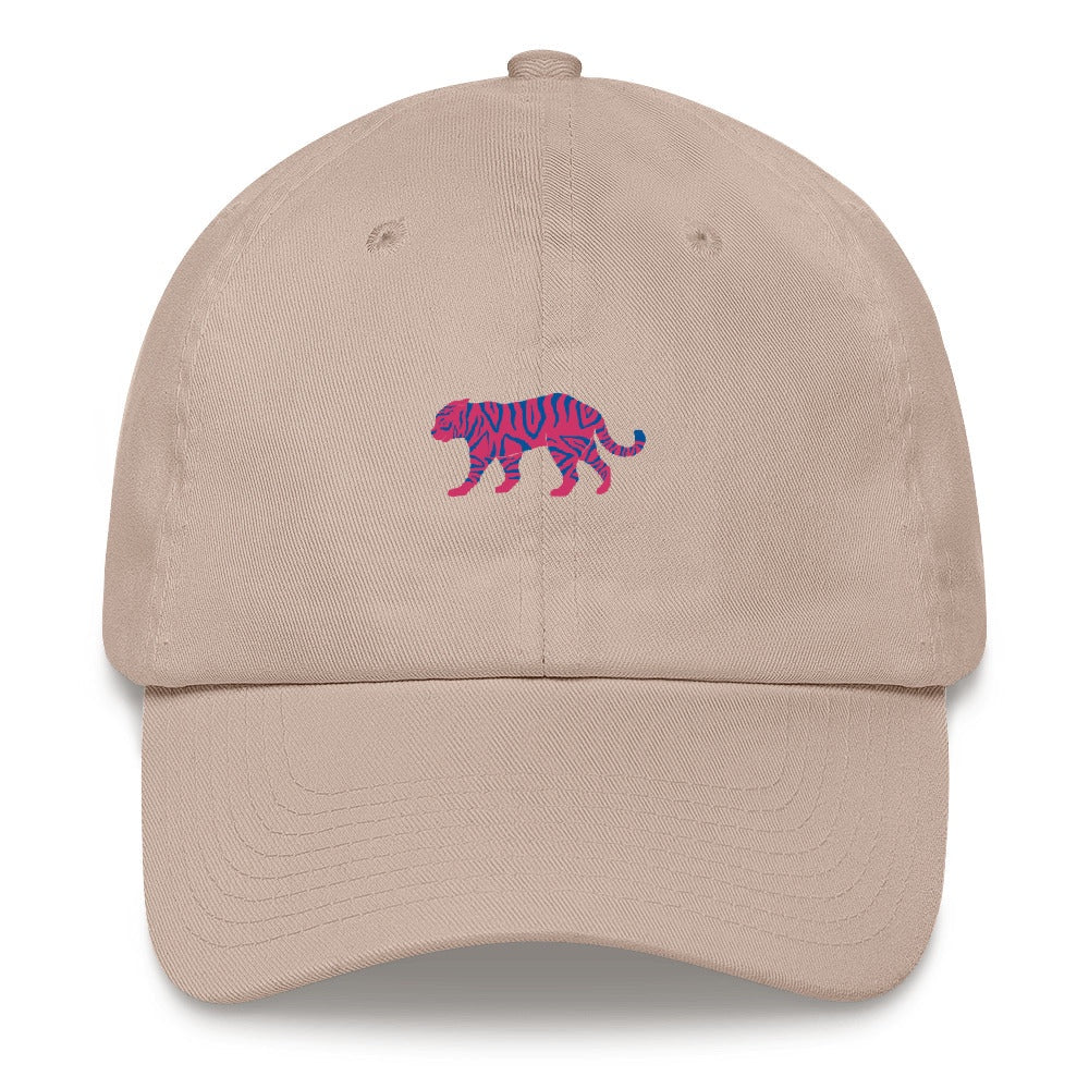 Best Embroidered Hat, Pink Tiger Embroidered Cap, Custom Embroidered Had, Embroidered Christmas Gifts