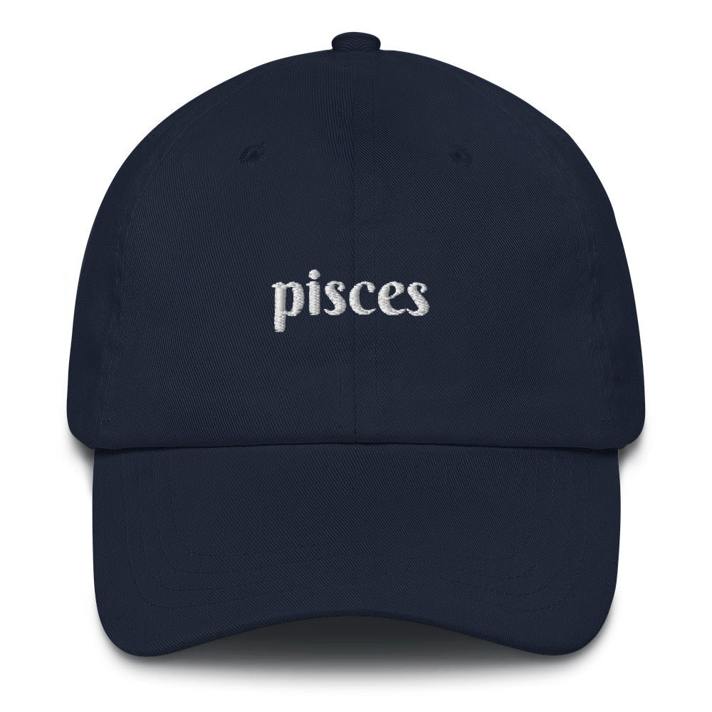 Best Embroidered Hat, Pisces Zodiac Embroidered Cap, Custom Embroidered Had, Embroidered Christmas Gifts