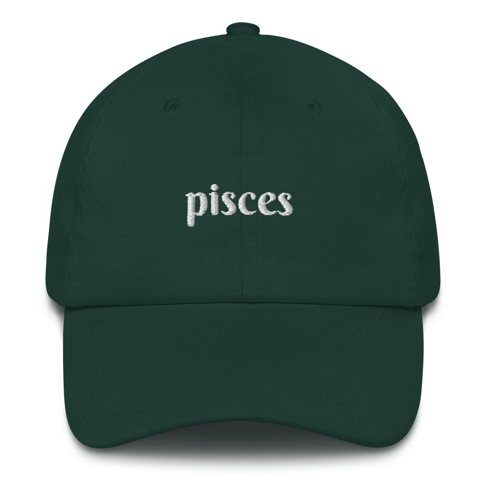 Best Embroidered Hat, Pisces Zodiac Embroidered Cap, Custom Embroidered Had, Embroidered Christmas Gifts