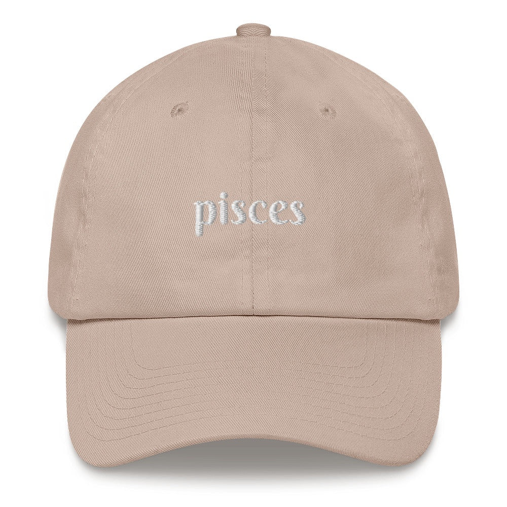 Best Embroidered Hat, Pisces Zodiac Embroidered Cap, Custom Embroidered Had, Embroidered Christmas Gifts