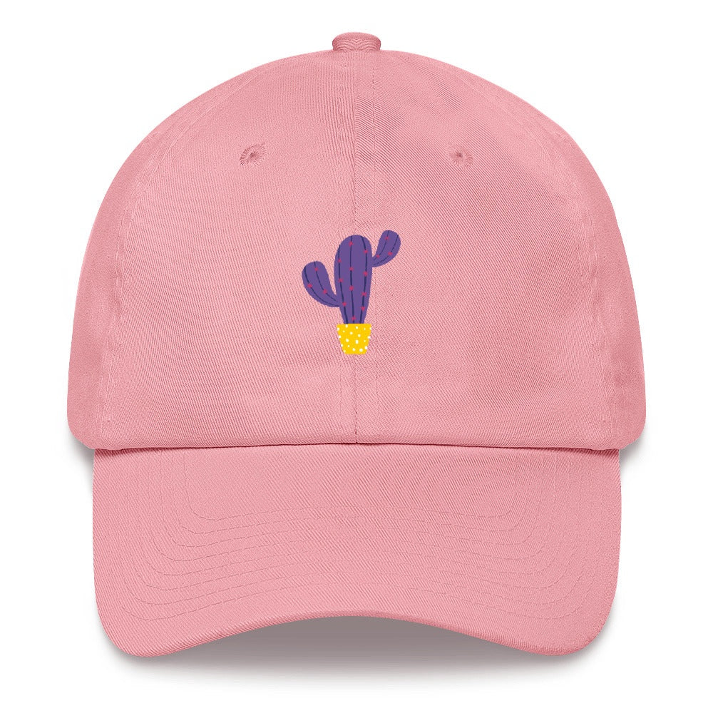 Best Embroidered Hat, Purple Cactus Embroidered Cap, Custom Embroidered Had, Embroidered Christmas Gifts