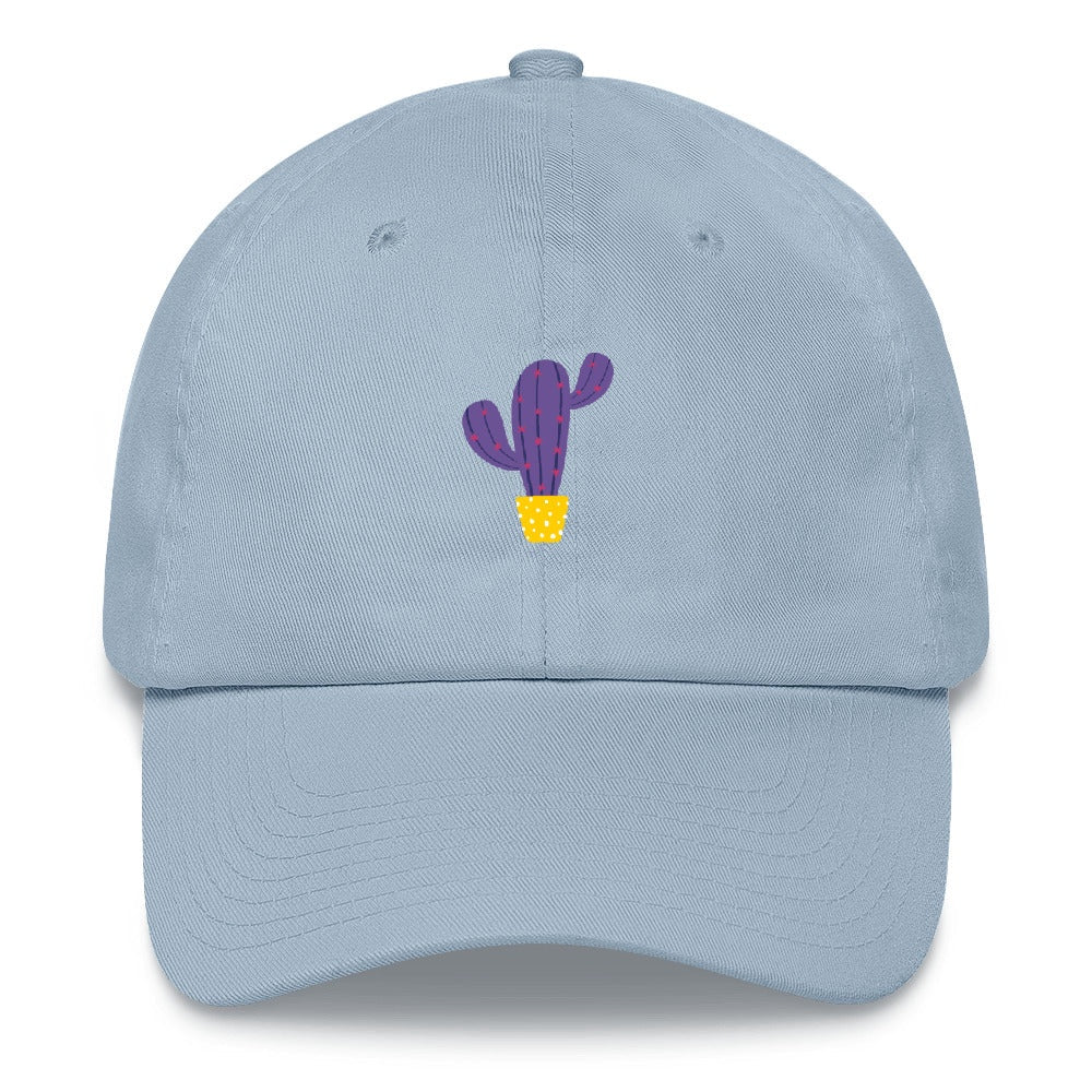 Best Embroidered Hat, Purple Cactus Embroidered Cap, Custom Embroidered Had, Embroidered Christmas Gifts