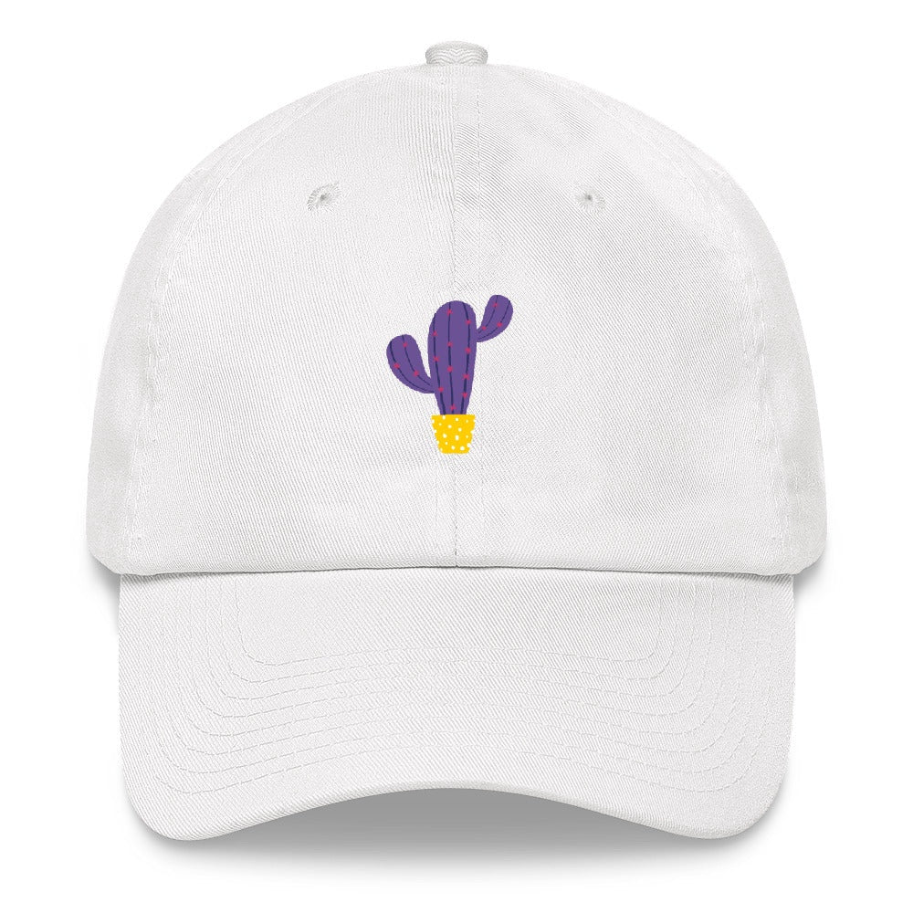 Best Embroidered Hat, Purple Cactus Embroidered Cap, Custom Embroidered Had, Embroidered Christmas Gifts