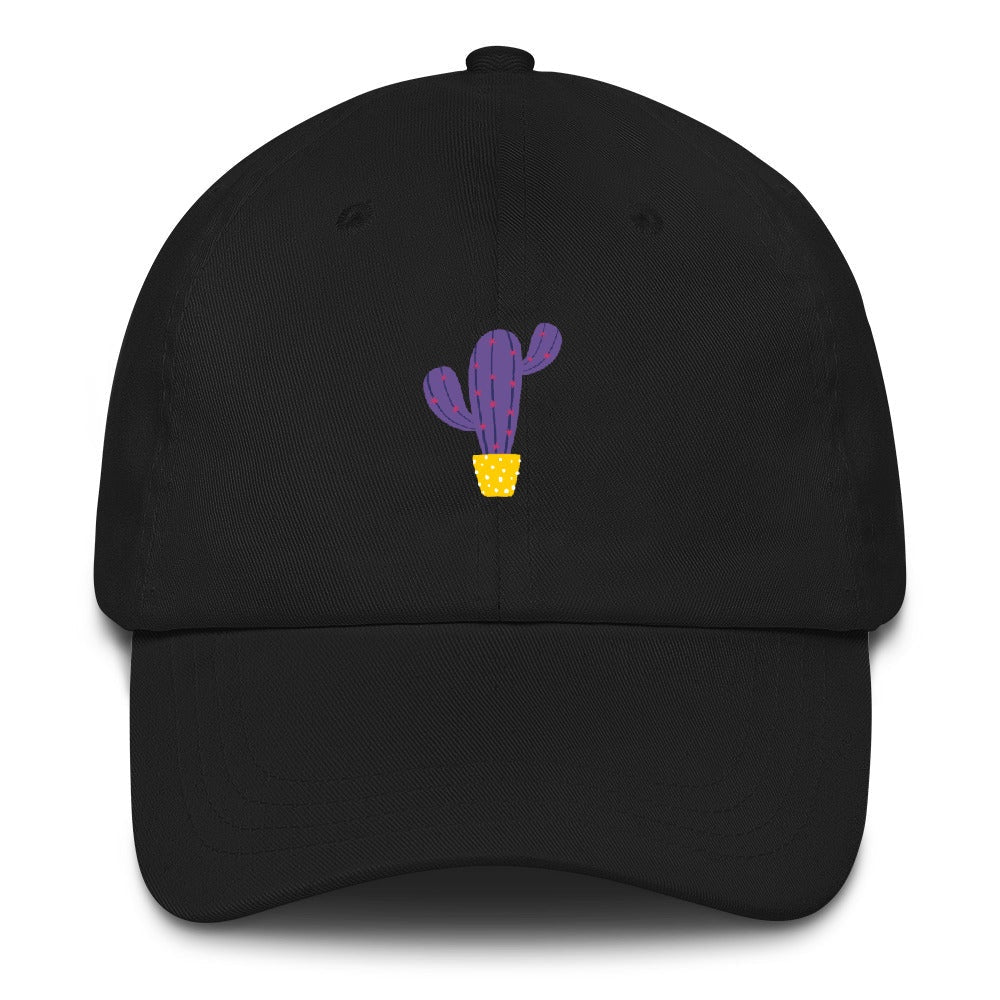 Best Embroidered Hat, Purple Cactus Embroidered Cap, Custom Embroidered Had, Embroidered Christmas Gifts
