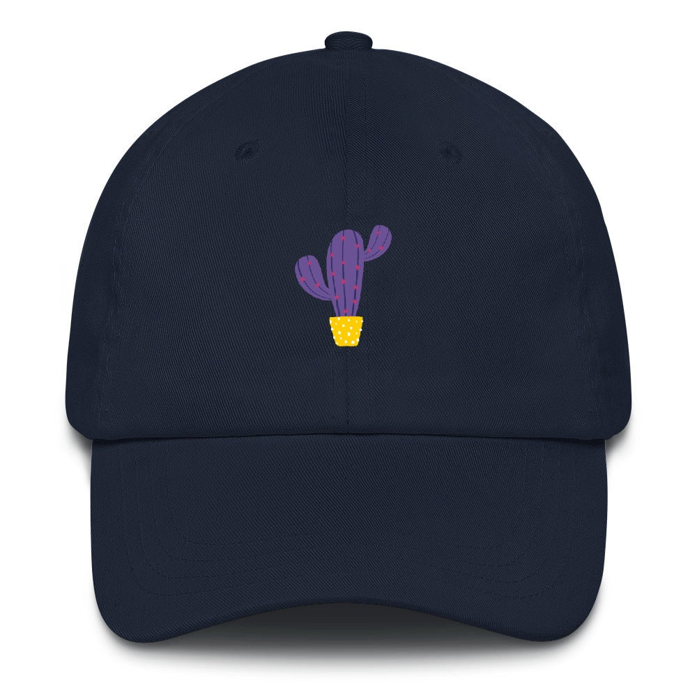Best Embroidered Hat, Purple Cactus Embroidered Cap, Custom Embroidered Had, Embroidered Christmas Gifts
