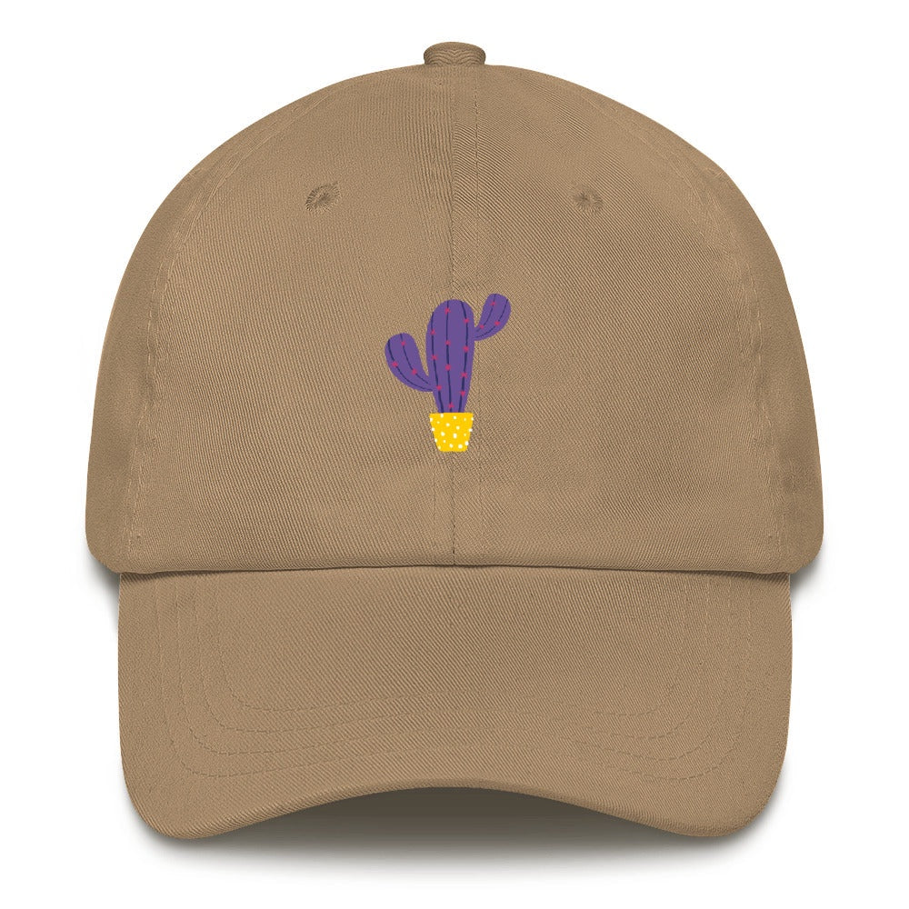 Best Embroidered Hat, Purple Cactus Embroidered Cap, Custom Embroidered Had, Embroidered Christmas Gifts
