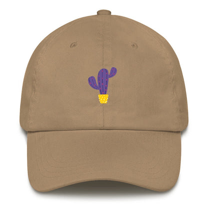 Best Embroidered Hat, Purple Cactus Embroidered Cap, Custom Embroidered Had, Embroidered Christmas Gifts