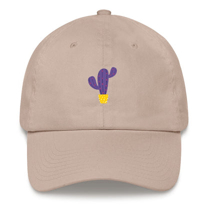 Best Embroidered Hat, Purple Cactus Embroidered Cap, Custom Embroidered Had, Embroidered Christmas Gifts