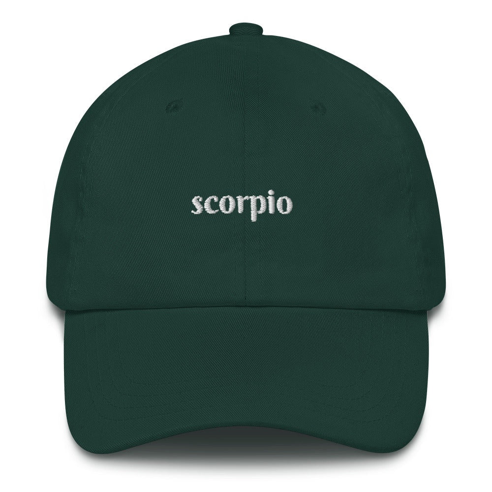 Best Embroidered Hat, Scorpio Zodiac Embroidered Cap, Custom Embroidered Had, Embroidered Christmas Gifts