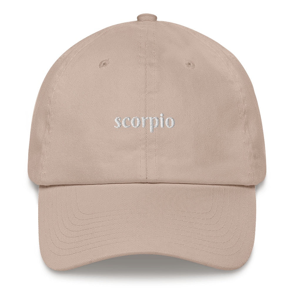 Best Embroidered Hat, Scorpio Zodiac Embroidered Cap, Custom Embroidered Had, Embroidered Christmas Gifts