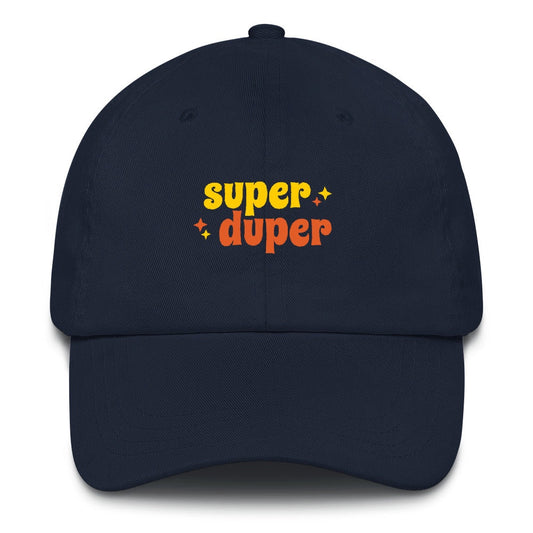 Best Embroidered Hat, Super Duper Embroidered Cap, Custom Embroidered Had, Embroidered Christmas Gifts