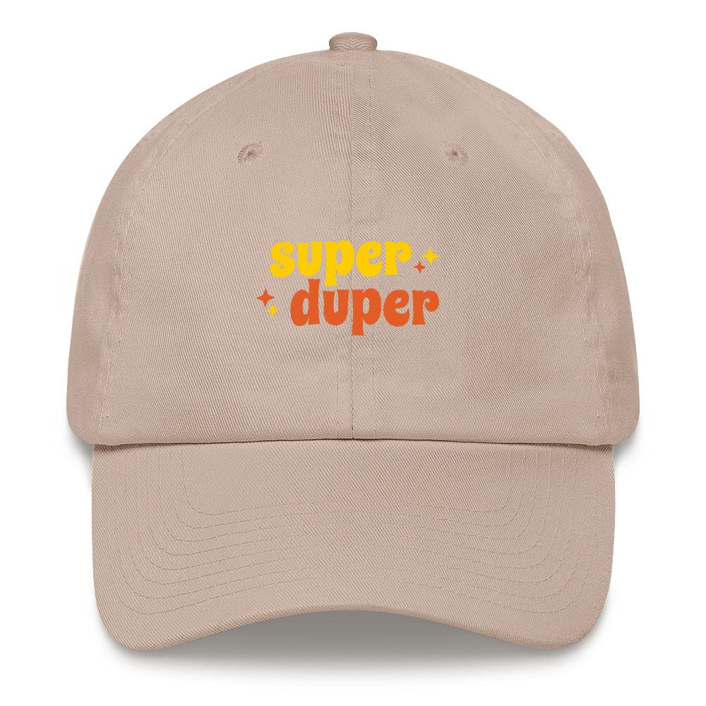 Best Embroidered Hat, Super Duper Embroidered Cap, Custom Embroidered Had, Embroidered Christmas Gifts