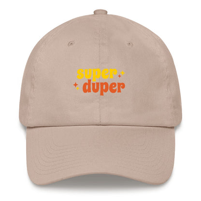 Best Embroidered Hat, Super Duper Embroidered Cap, Custom Embroidered Had, Embroidered Christmas Gifts