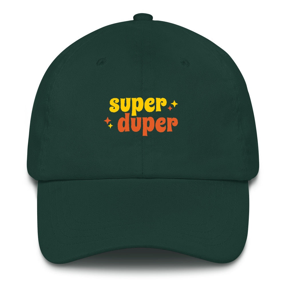 Best Embroidered Hat, Super Duper Embroidered Cap, Custom Embroidered Had, Embroidered Christmas Gifts