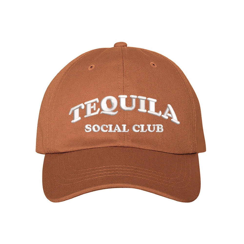 Best Embroidered Hat, Tequila Social Club Embroidered Baseball Hat, Custom Embroidered Had, Embroidered Christmas Gifts