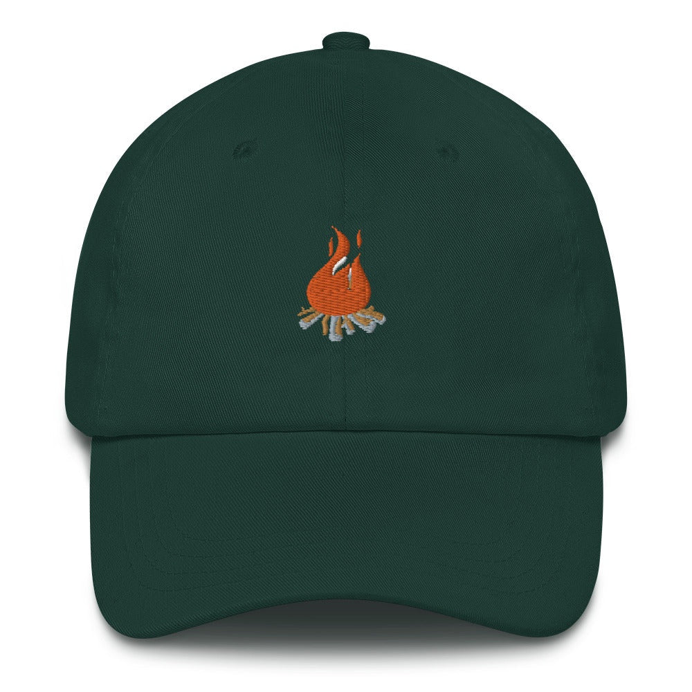 Best Embroidered Hat, The Campfire Embroidered Cap, Custom Embroidered Had, Embroidered Christmas Gifts