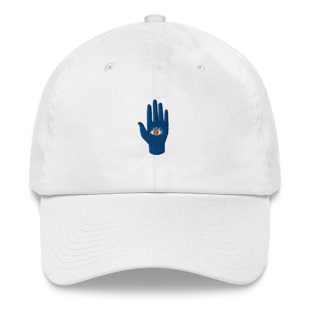 Best Embroidered Hat, The Eye In Hand Embroidered Cap, Custom Embroidered Had, Embroidered Christmas Gifts