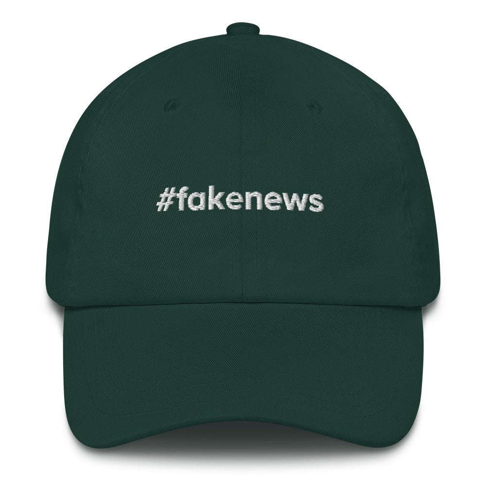 Best Embroidered Hat, The Fake News Classic Embroidered Cap, Custom Embroidered Had, Embroidered Christmas Gifts